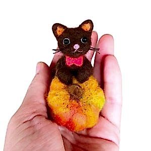 Мастер-класс - игрушка «Тыковка», сухое валяние шерсти