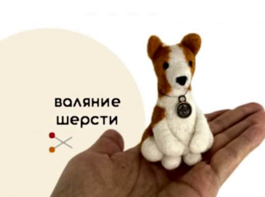 Мастер-класс по валянию из шерсти - игрушка «Дружок»