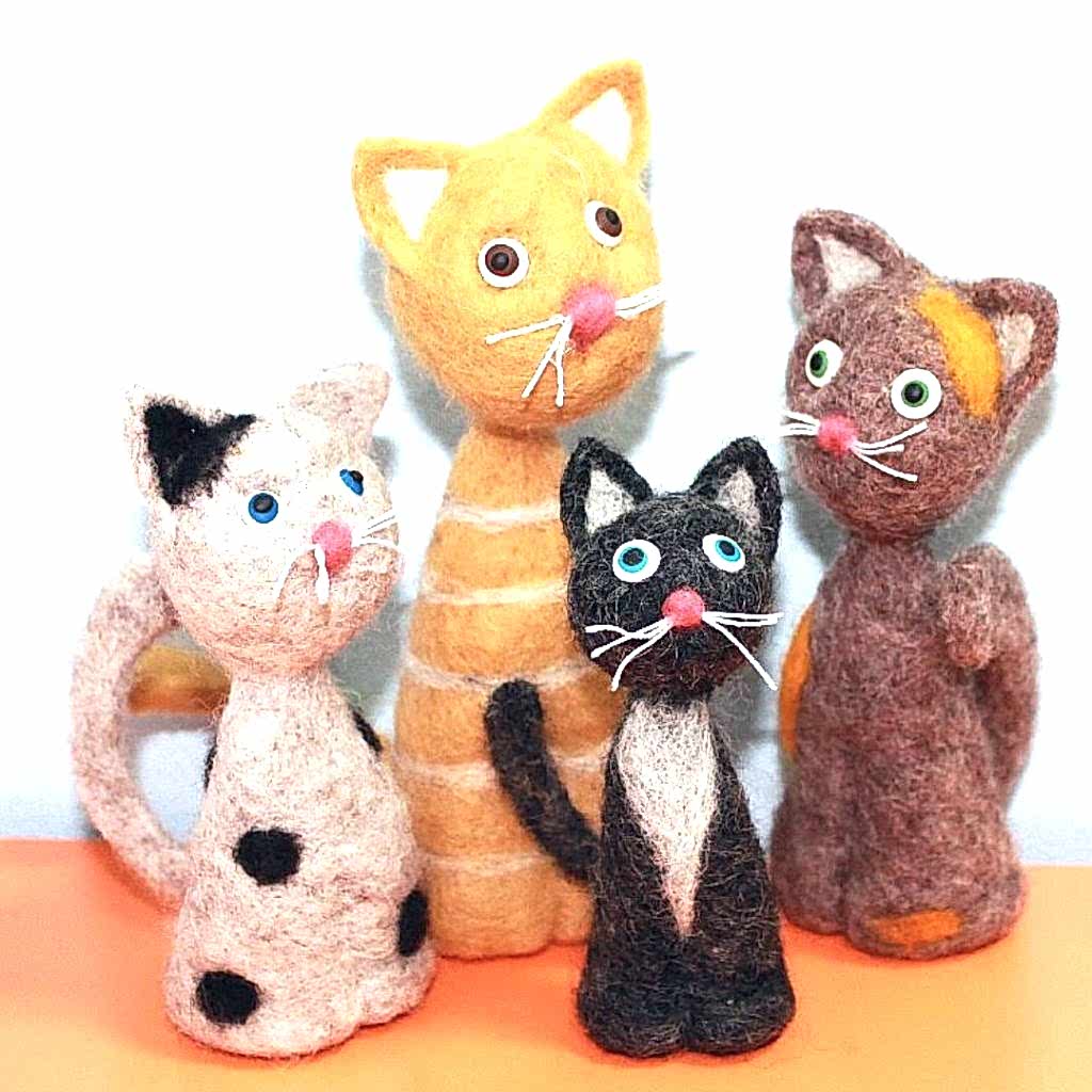 Мастер-класс - игрушка «Котёнок», сухое валяние шерсти