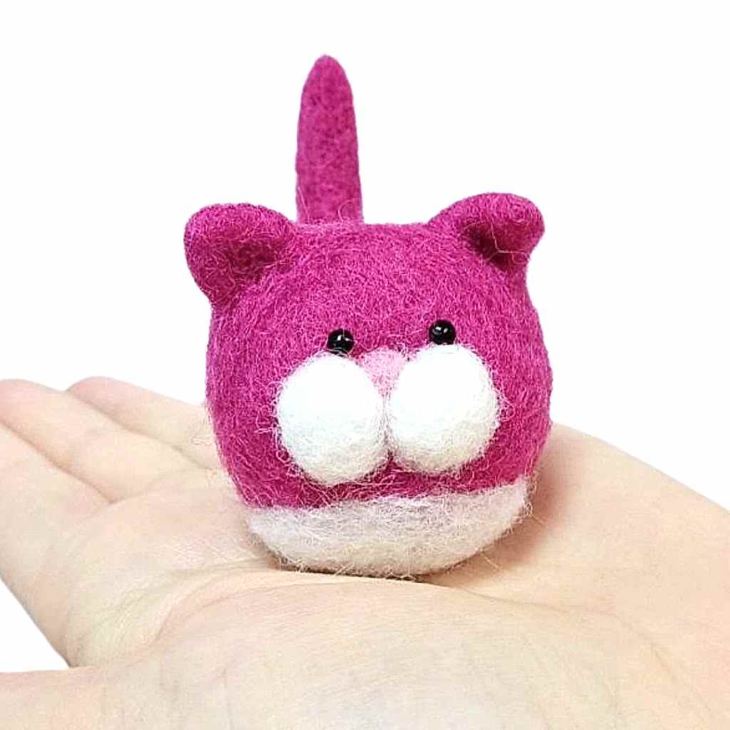 Мастер-класс - игрушка «Котик», сухое валяние шерсти