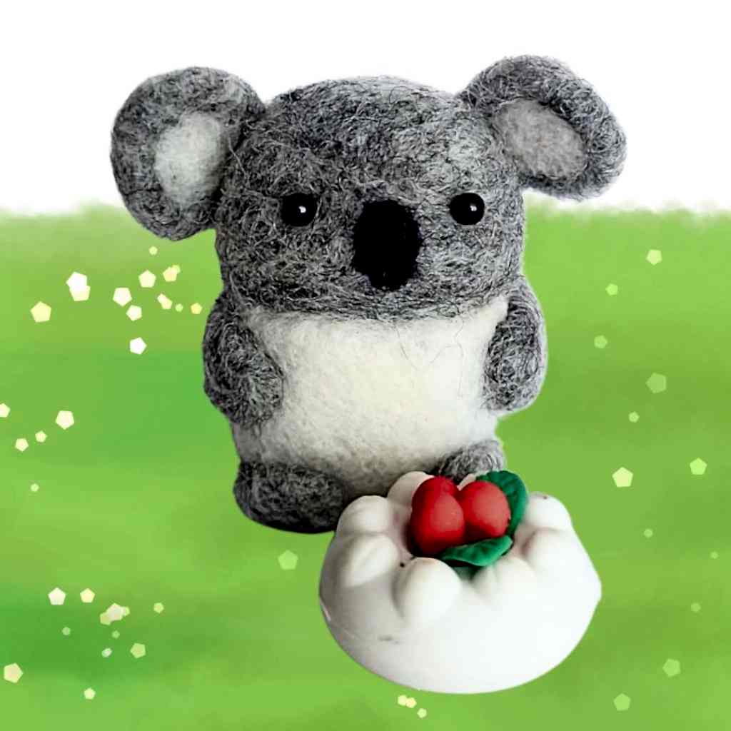 Мастер-класс - игрушка «Коала Лилипи», сухое валяние шерсти