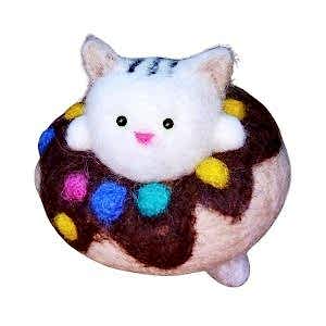 Мастер-класс - игрушка «Кот Пончик», сухое валяние шерсти